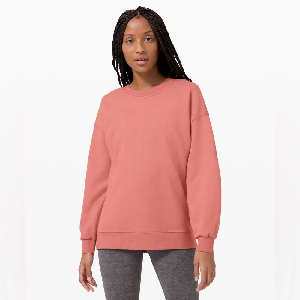 Lululemon Perfectly Oversized Crew Brier Rose